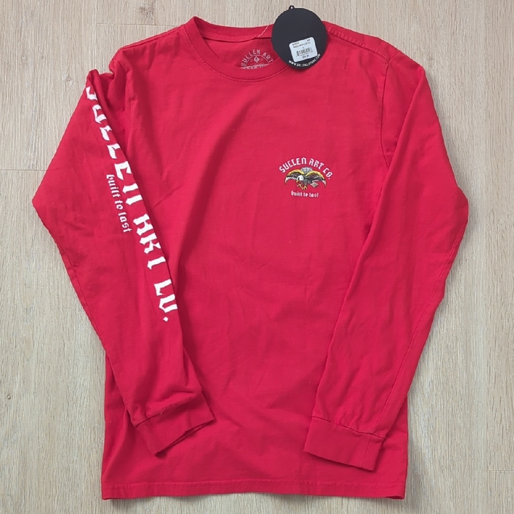 Red Long Sleeve Men's Shirt